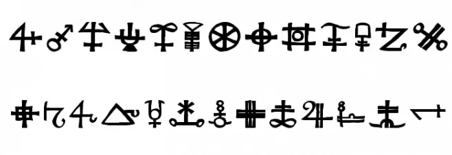 SacredOldSymbols 字体 小写