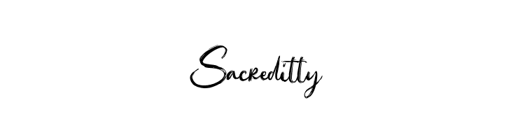 Sacreditty  font caratteri gratis