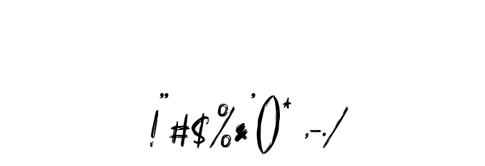 Sacreditty Font OTHER CHARS