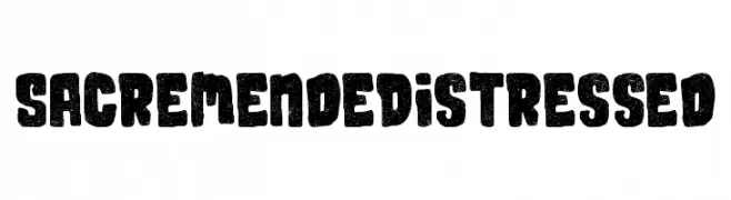 Sacremende Distressed  नि: शुल्क फ़ॉन्ट्स डाउनलोड