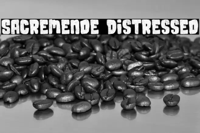 Sacremende Distressed Schriftart examples