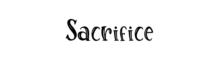 Sacrifice Font