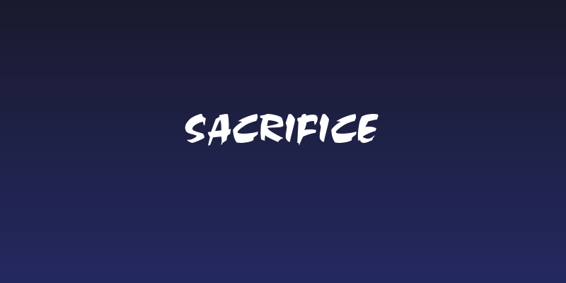 Sacrifice Social Header