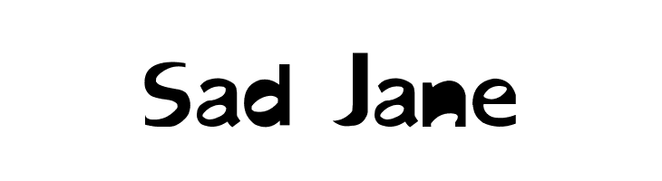 Sad Jane  Frei Schriftart Herunterladen
