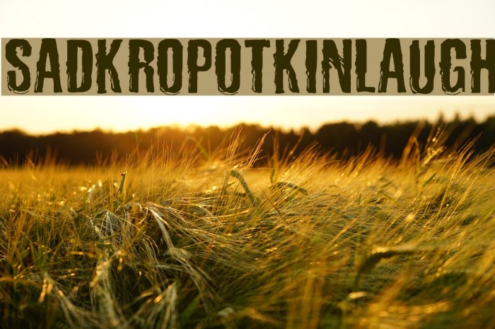 SadKropotkinLaugh Font examples