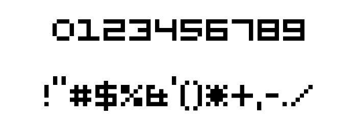SadMachine Font OTHER CHARS
