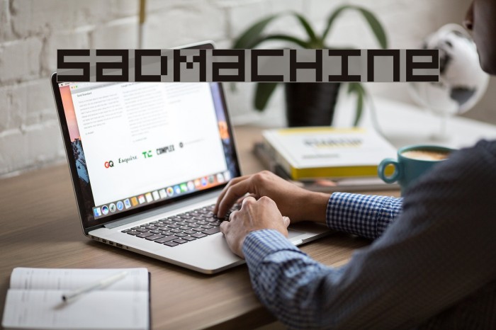 SadMachine Font examples