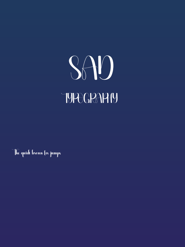 Sad Poster