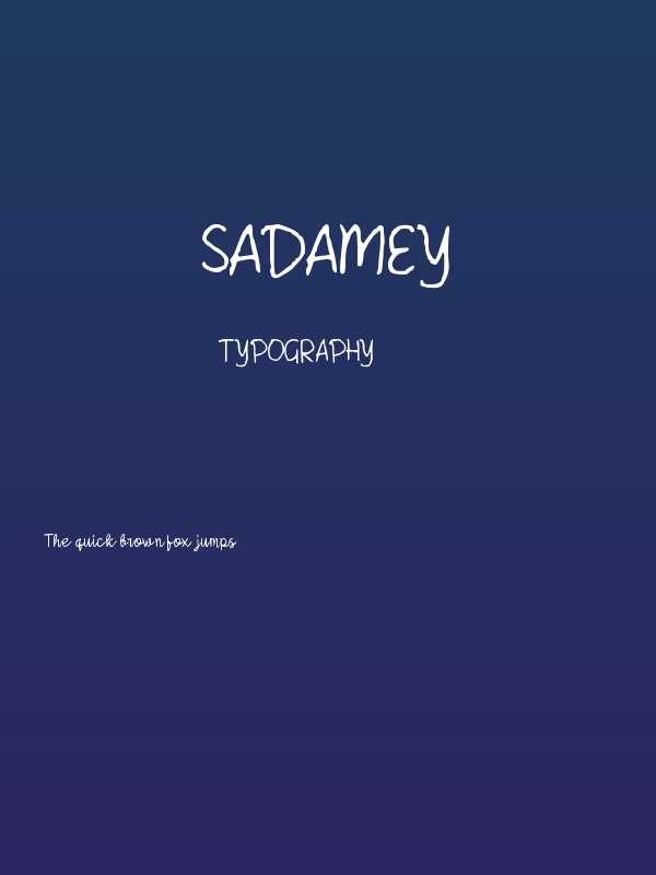 Sadamey Poster