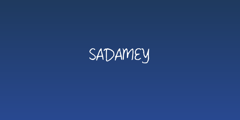 Sadamey Social Header