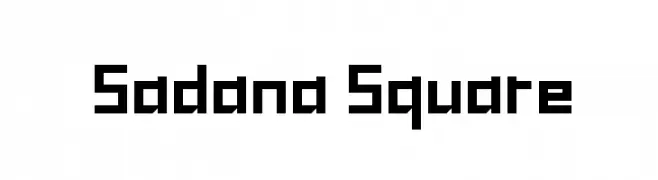 Sadana Square  Frei Schriftart Herunterladen