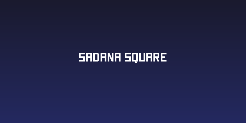 Sadana Square Social Header