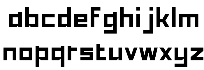 Sadana Square Font LOWERCASE