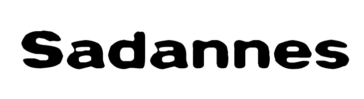 Sadannes  baixar fontes gratis