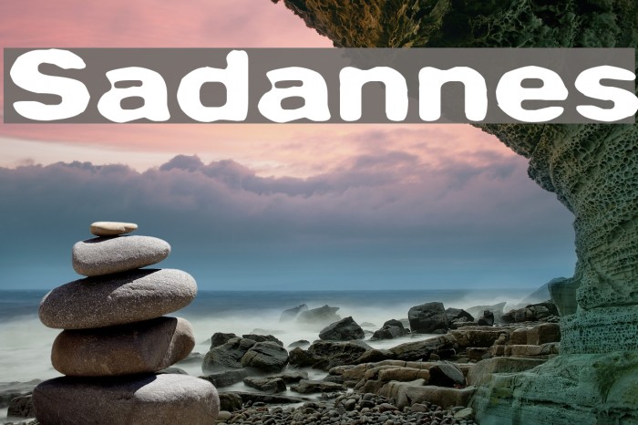 Sadannes Font examples