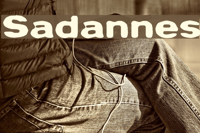 Sadannes Font examples