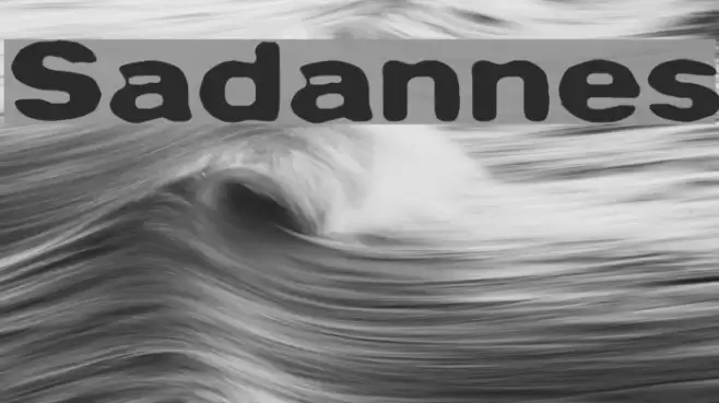 Sadannes Font examples