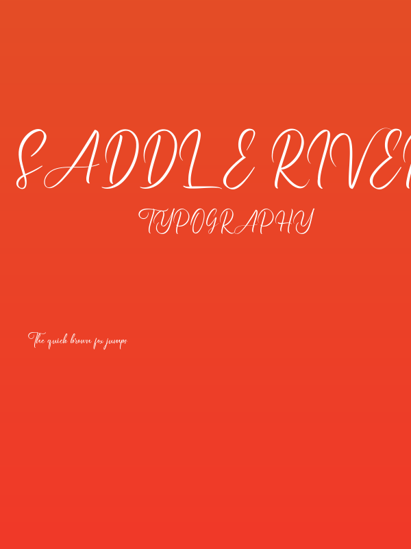 Saddle River Demo Poster