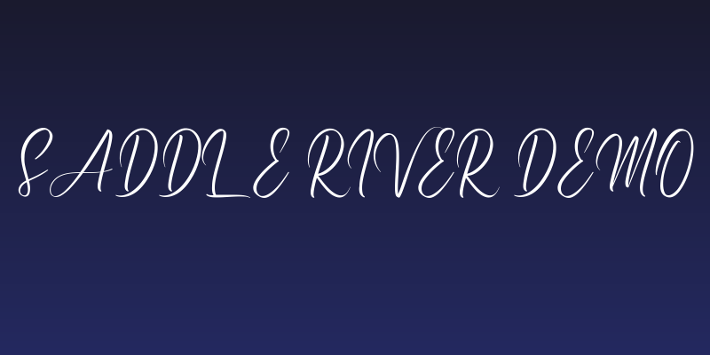 Saddle River Demo Social Header