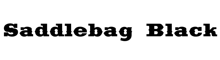 Saddlebag Black  Free Fonts Download