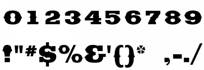 Saddlebag Black Font OTHER CHARS