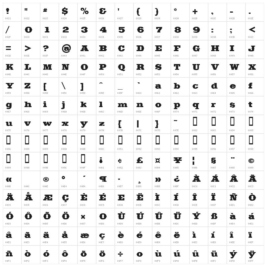 Saddlebag Black Character Map
