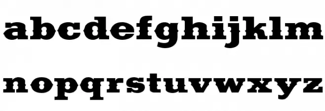 Saddlebag Black फ़ॉन्ट लोअरकेस