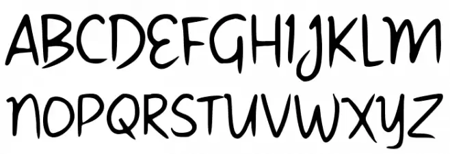 Sadekyon Font UPPERCASE