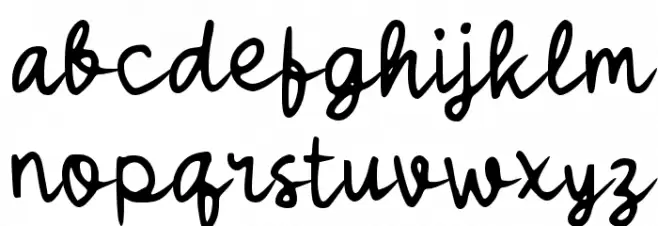 Sadekyon Font LOWERCASE