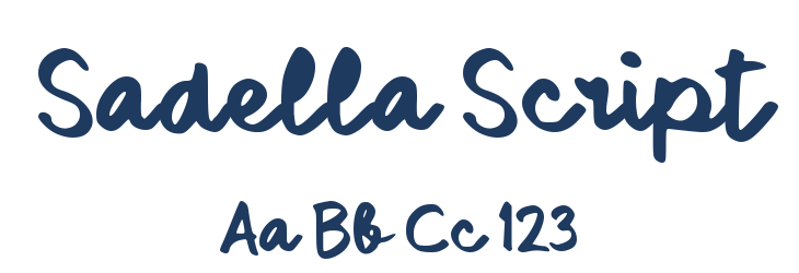 Sadella Script Font Preview