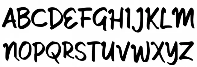 Sadella Script 字体 大写