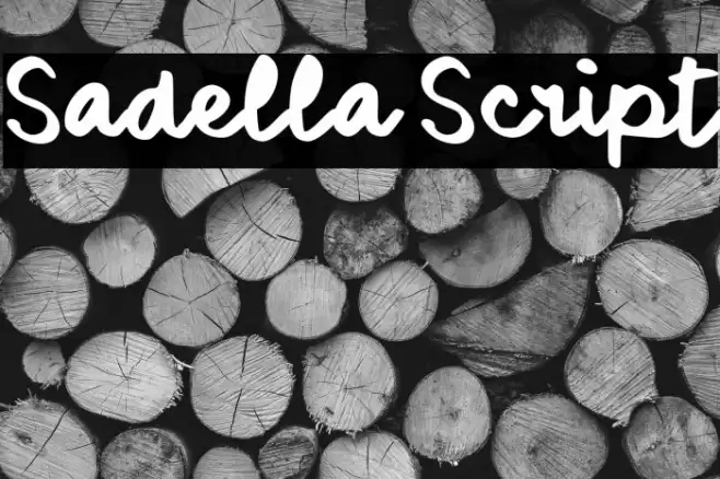Sadella Script 字体 examples