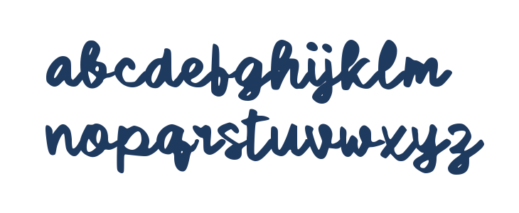 Sadella Script Lowercase