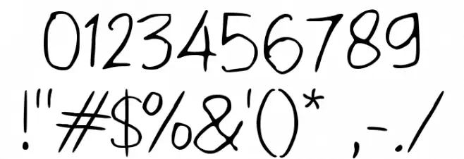 Sadelo Honey Шрифта ДРУГИЕ символов