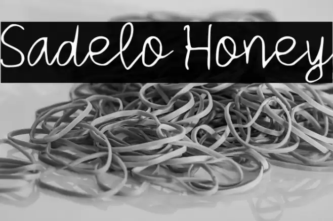 Sadelo Honey Шрифта examples