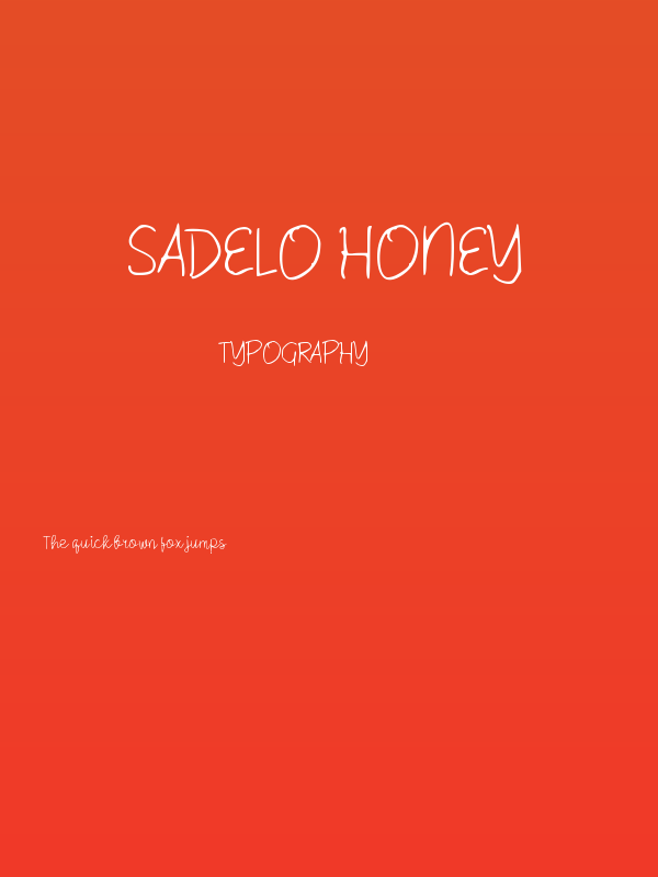 Sadelo Honey Poster