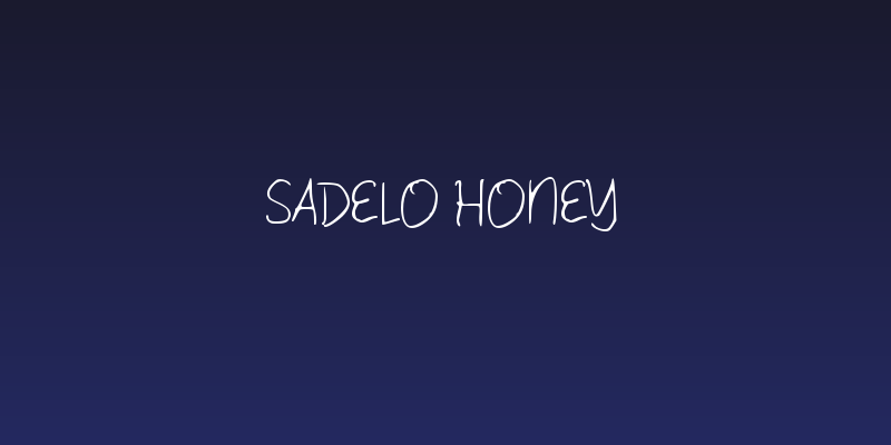 Sadelo Honey Social Header