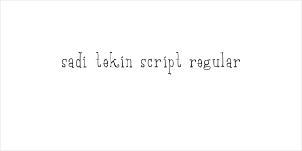 Sadi Tekin Script Regular Logo
