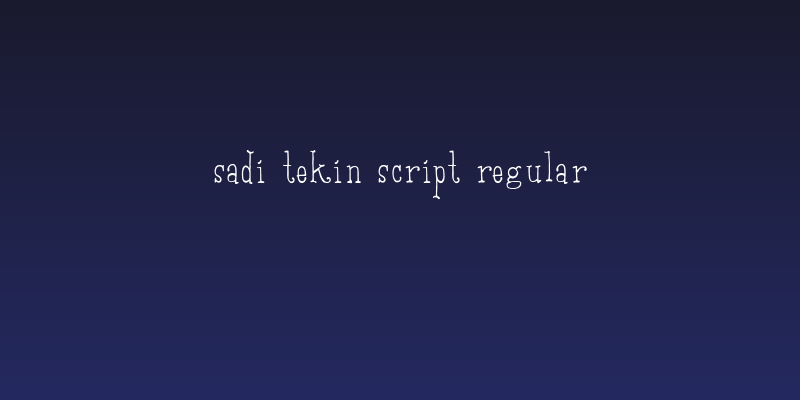 Sadi Tekin Script Regular Social Header