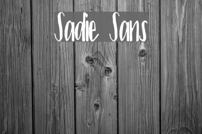 Sadie Sans Font examples