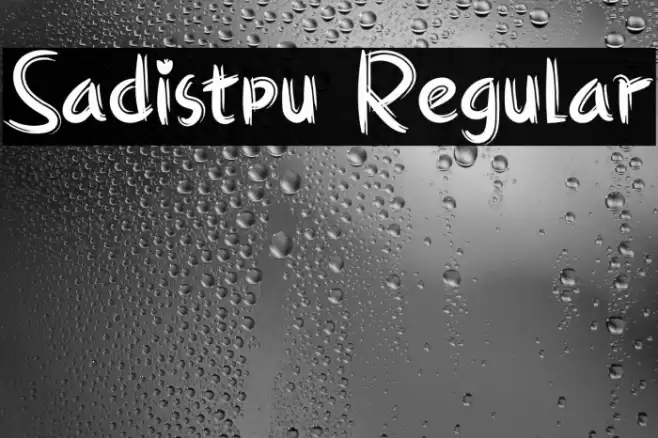 Sadistpu Regular Font examples