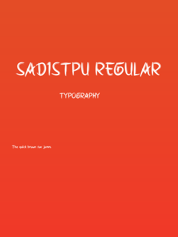 Sadistpu Regular Poster