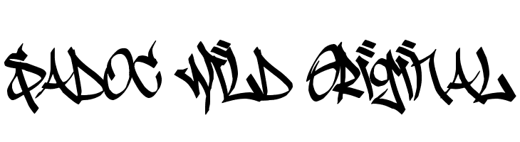Sadoc Wild Original  フリーフォントのダウンロード