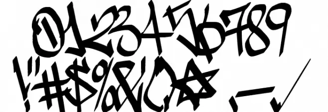 Sadoc Wild Font OTHER CHARS