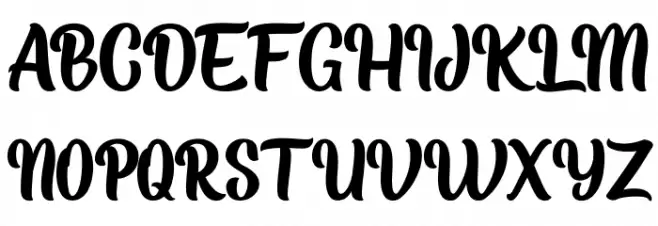 Sadtember Schriftart Groß
