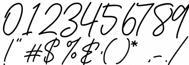 Sadwell Font OTHER CHARS