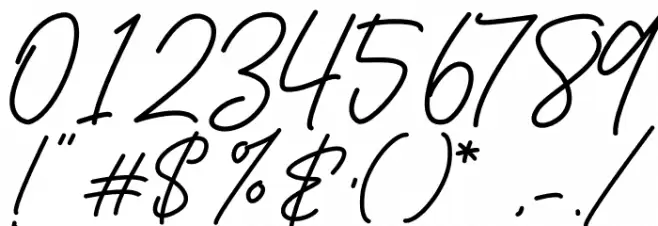 Sadwell Font OTHER CHARS