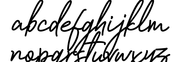 Sadwell Font LOWERCASE