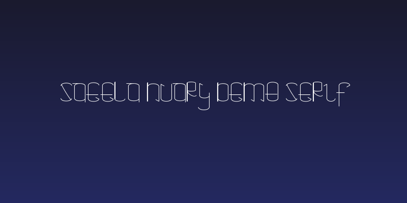 Saeela Nuary Demo Serif Social Header