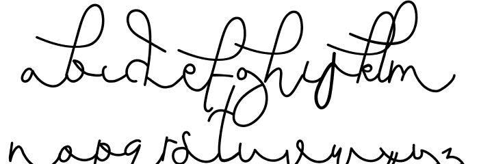 Saeela Nuary Demo Font LOWERCASE